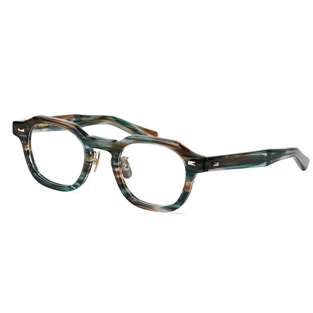 Mr.Gentleman EYEWEAR ミスタージェントルマンアイウェア GREGORY Col.F 緑系 Native Green メガネ スクエアタイプ 正規取扱店