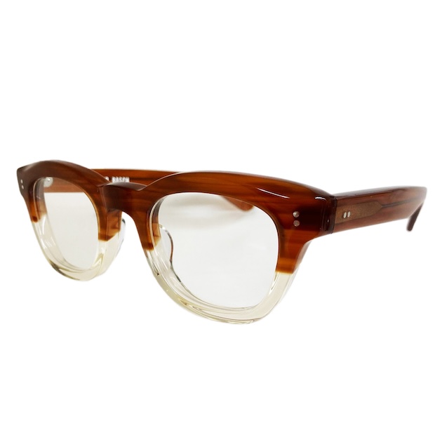 EFFECTOR エフェクター RASCH/ラッシュ Col.BR2 茶×クリア メガネ オリジナル モデル ウェリントンタイプ