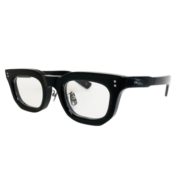corner コーナー Godard ゴダール Col.0 Black 黒 / Clear Flat Lenses スクエア メガネ 正規取扱店