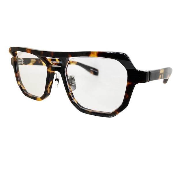 FACTORY900 ファクトリー900 RETRO RF-162 Col.128 : barafu べっ甲色 ツーブリッジ スクエアタイプ メガネ サングラス 正規取扱店