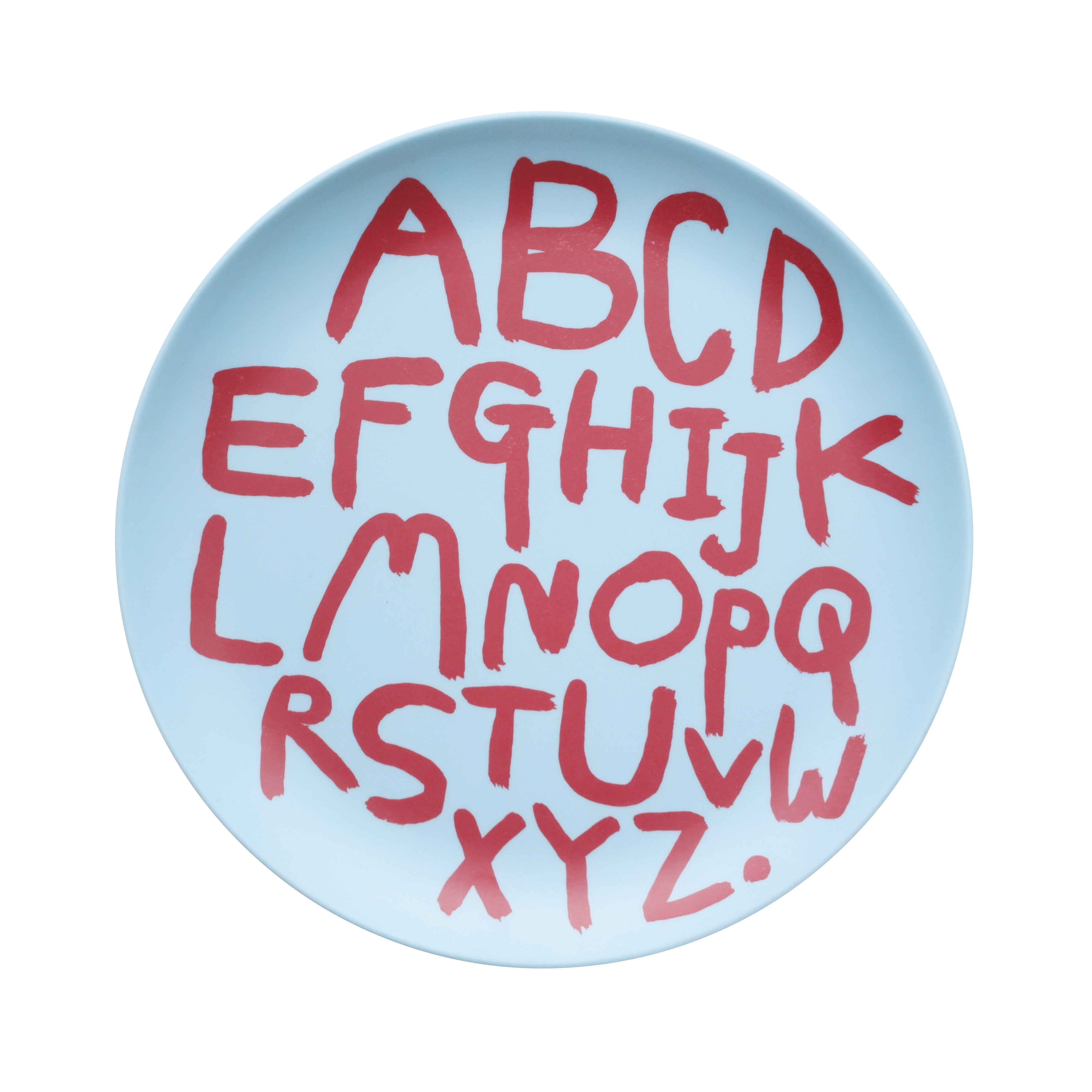 Goma/Bamboo Plate L/Alphabet
