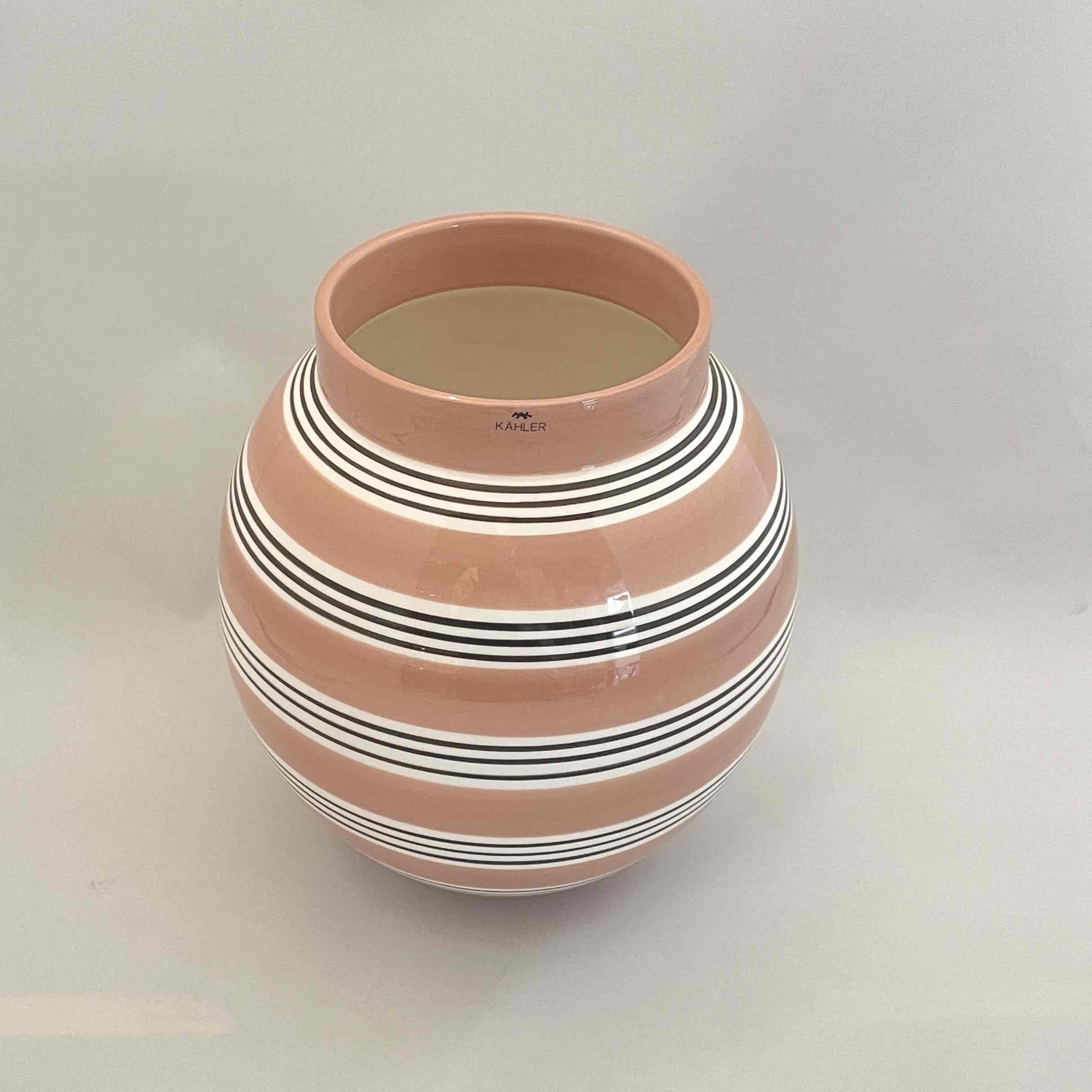Kahlerケーラー/Omaggio Nuovoオマジオヌオヴォ/ダスティローズH20.5cm/花瓶