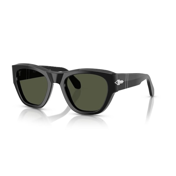 Persol ペルソール 0054S Col.95/31 Black(フレーム)/Green (レンズ) セルフレーム ウェリントンタイプ イタリア製 サングラス 正規輸入品