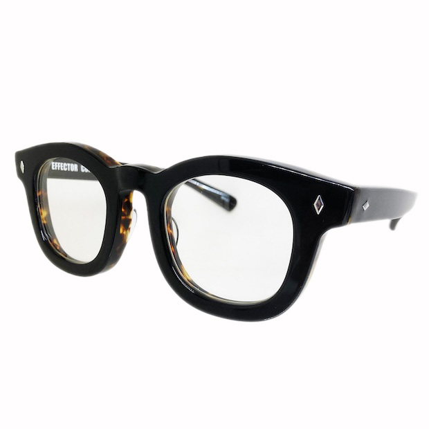 EFFECTOR エフェクター onegravity ワングラヴィティ コラボ COMODO/コモド Col, BKBA 黒バラフ メガネ サングラス ボストンタイプ