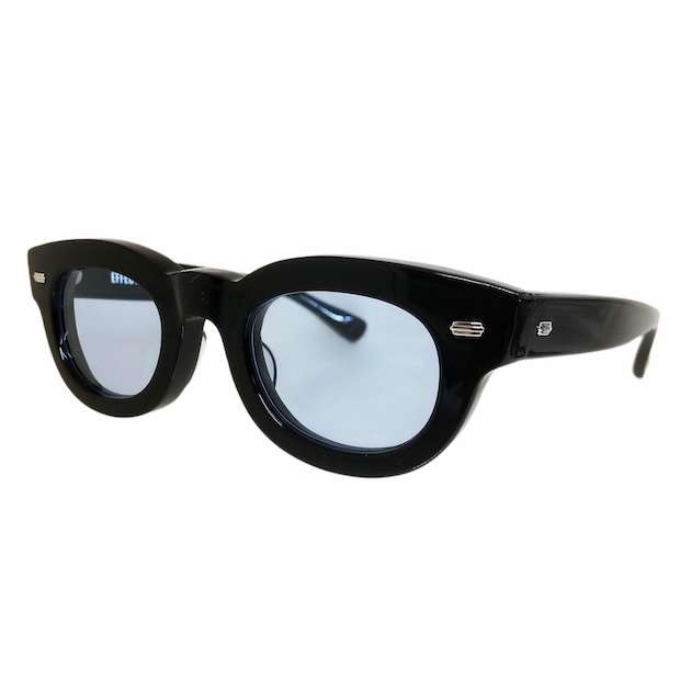 EFFECTOR エフェクター CLUSTER/クラスター Col.BKBL 黒ブルーレンズ メガネ サングラス セルフレーム ウェリントンタイプ