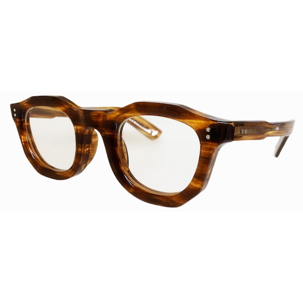corner コーナー French Arnel フレンチアーネル Col.10 Geo Amber / Clear Flat Lens ウェリントン メガネ 正規取扱店