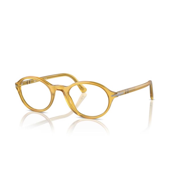 Persol ペルソール 3351V Col.204 Miele 琥珀色 オーバルタイプ セルフレーム メガネ イタリア 正規輸入品