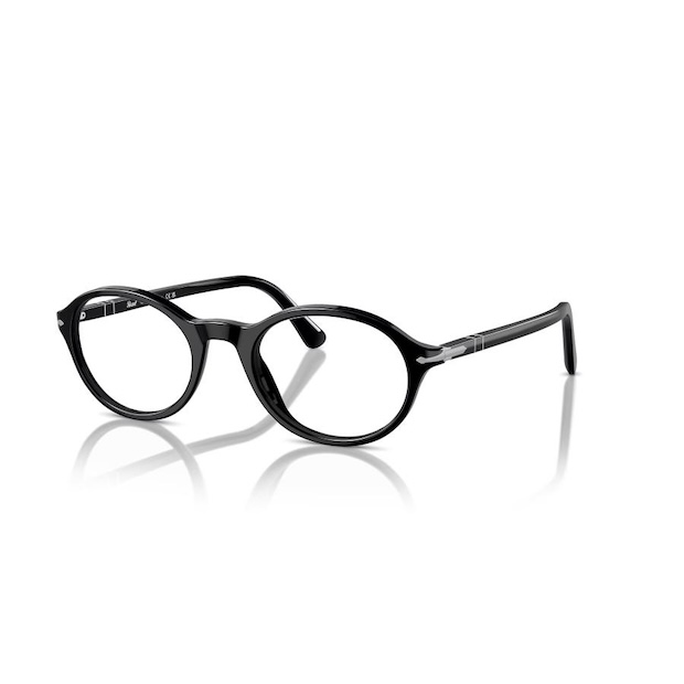 Persol ペルソール 3351V Col.95 Black 黒 オーバルタイプ セルフレーム メガネ イタリア 正規輸入品