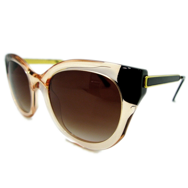 【SALE】THIERRY LASRY(ティエリーラスリー) サングラス レディース 「DIRTYMINDY」 Col.1654 （フロント：サーモンピンク、べっ甲/金具：ゴールド） [正規輸入品]