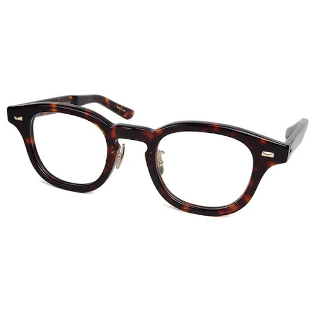 Mr.Gentleman EYEWEAR ミスタージェントルマンアイウェア 『JIMMY』46mm Col.H Tortoise 茶系 メガネ ボストンタイプ