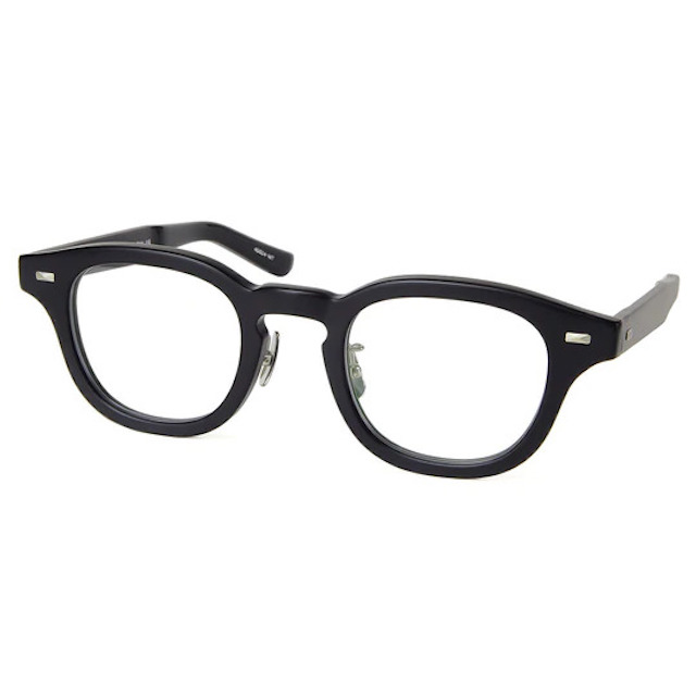 Mr.Gentleman EYEWEAR ミスタージェントルマンアイウェア 『JIMMY』46mm Col.B Matte Black メガネ ボストンタイプ