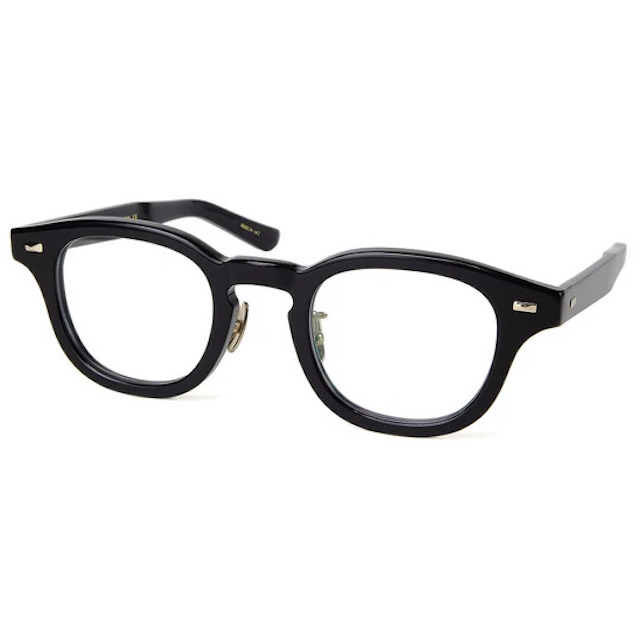 Mr.Gentleman EYEWEAR ミスタージェントルマンアイウェア 『JIMMY』46mm Col.A Black メガネ ボストンタイプ