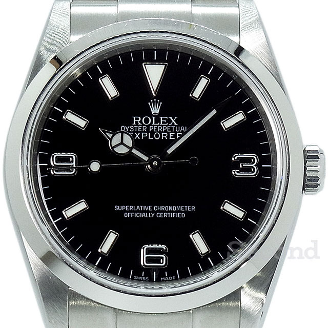 【118146】ROLEX ロレックス  114270 エクスプローラー ブラックダイヤル Z番 SS 自動巻き ギャランティーカード 純正ボックス 腕時計 時計 WATCH メンズ 男性 男 紳士