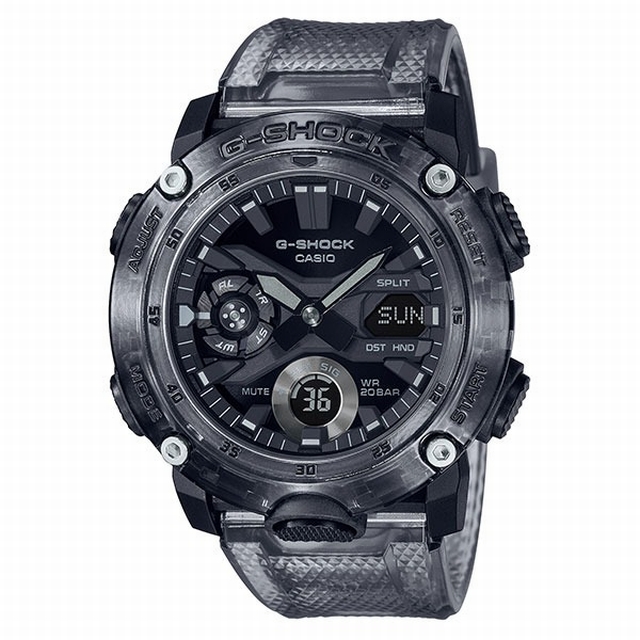 CASIO カシオ G-SHOCK ジーショック GA-2000SKE-8AJ スケルトンブラック スポーティ