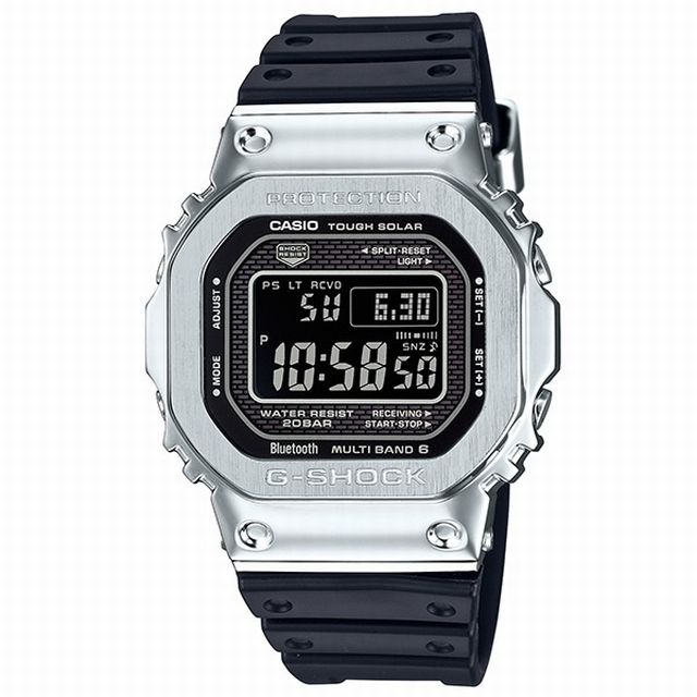 CASIO カシオ G-SHOCK ジーショック GMW-B5000-1JF フルメタルケース シルバー 電波ソーラー