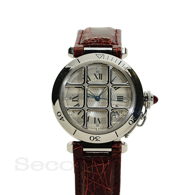 カルティエ Cartier パシャ グリッド W3102255 メンズ 腕時計 150周年記念 1847本 限定モデル デイト オートマ 自動巻き Pasha VLP 90191928