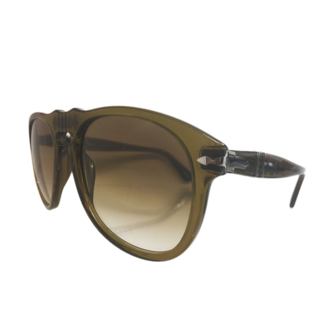 Persol（ペルソール）+A.P.C.（アーペーセー） コラボレーションモデル 『PO0649』 111751（フレーム：クリアグリーン、レンズ：茶系グラデーション） サングラス 正規輸入品