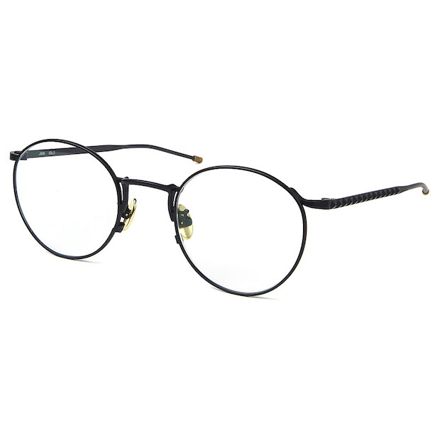 Mr.Gentleman EYEWEAR ミスタージェントルマンアイウェア JOHN Col.C Matte Black & Matte Black マットブラック メガネ ボストンタイプ