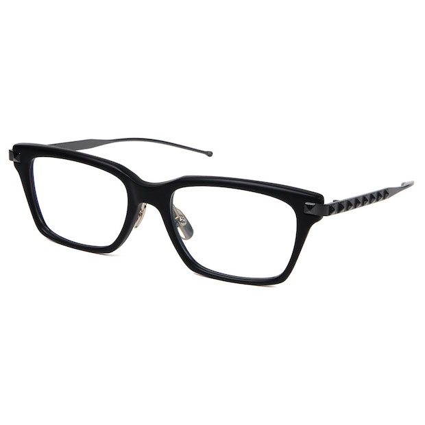 Mr.Gentleman EYEWEAR ミスタージェントルマンアイウェア MICK Col.J Matte Black/Matte Black temple 黒ブラック メガネ スクエアタイプ