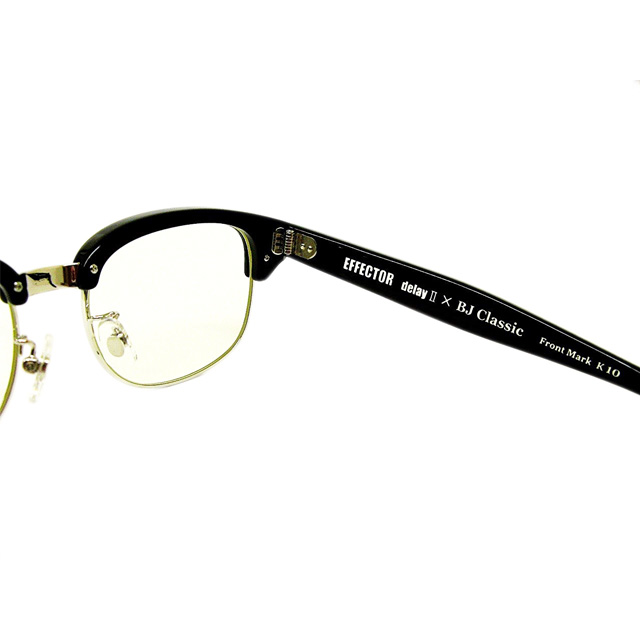 EFFECTOR/エフェクター/ メガネ ブロウタイプ 【EFFECTOR/BJ Classic 10周年記念コラボ】 『delayⅡ/delay2』  Col.BK（黒）