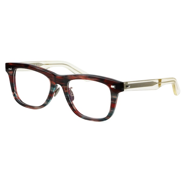 Mr.Gentleman EYEWEAR ミスタージェントルマンアイウェア DYLAN LEGEND2 Col.H Native Pattern - Vintage Clear メガネ ウェリントンタイプ