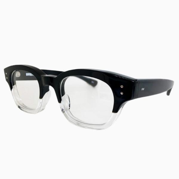 EFFECTOR エフェクター chorus/コーラス Col.BK2 黒×クリア メガネ ウェリントンタイプ