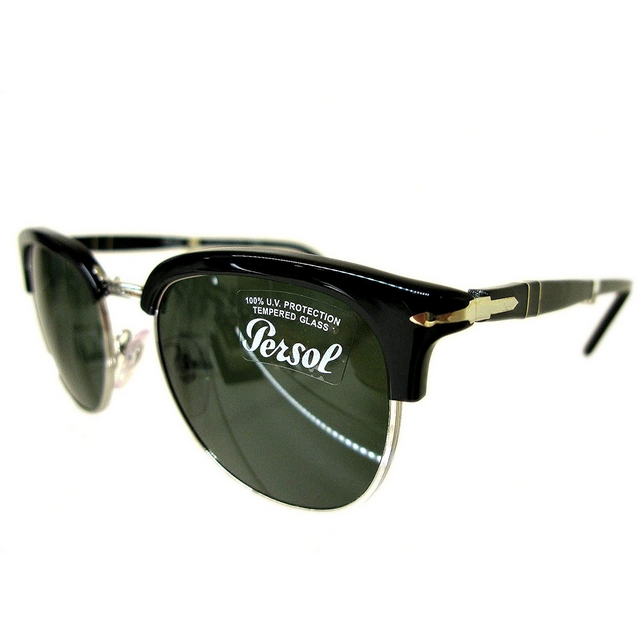 Persol/ペルソール サングラス 折りたたみ ブロータイプ [正規輸入品] 「3132-S」 Col.95/31  （フレーム：Black、レンズ：Grey）