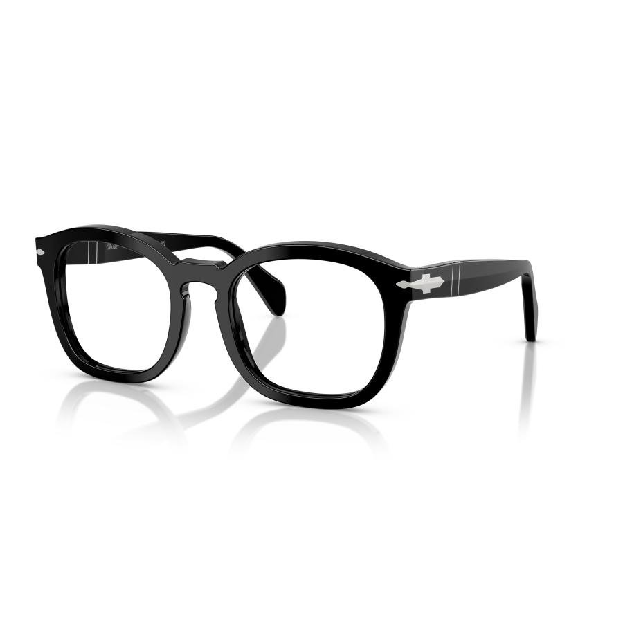Persol ペルソール 0082V Col.95 Black 黒 ウェリントンタイプ セルフレーム メガネ イタリア 正規輸入品