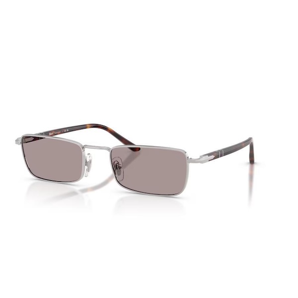 Persol ペルソール 1025S Col.102153 Silver/Violet スクエアタイプメタルフレーム サングラス イタリア 正規輸入品