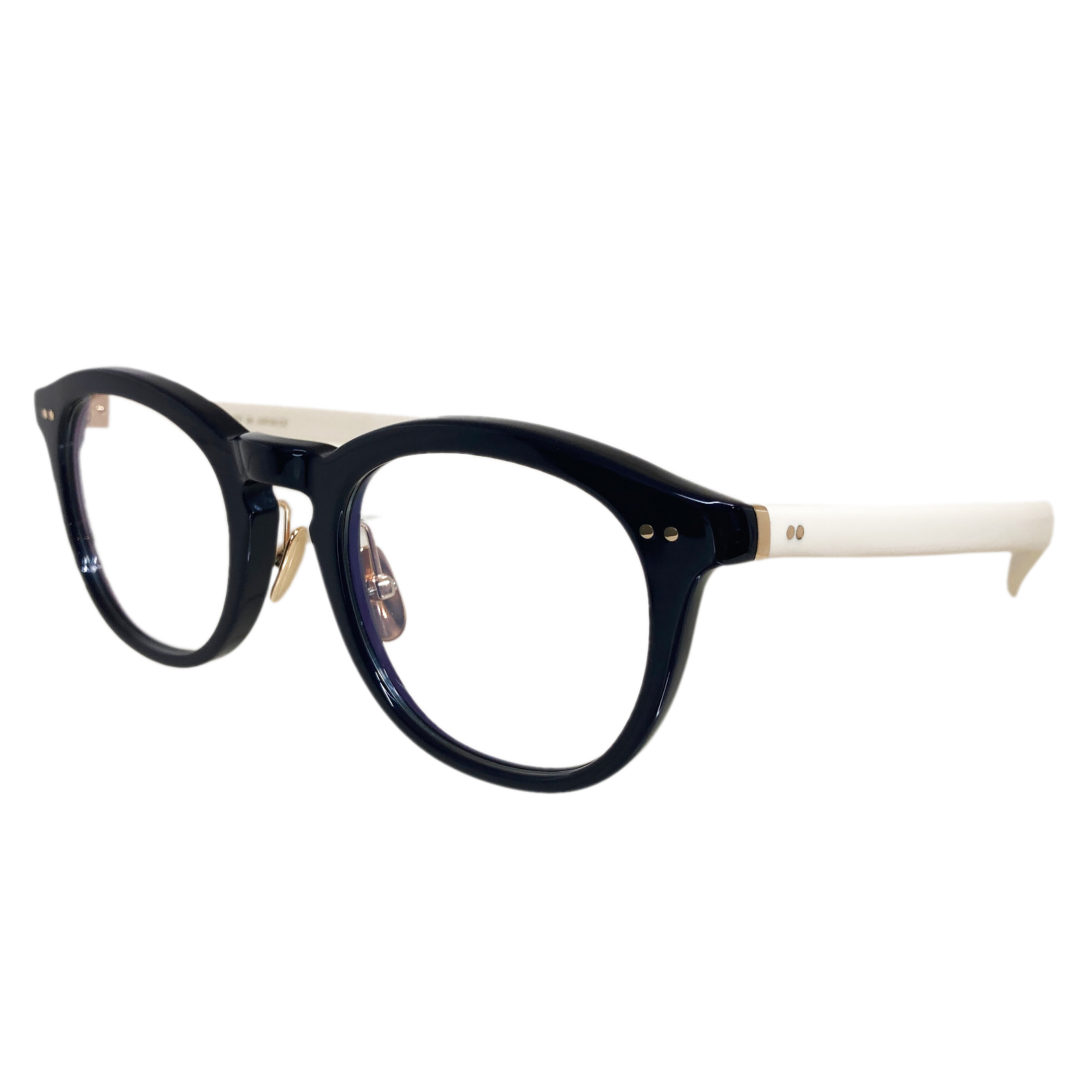 Mr.Gentleman EYEWEAR ミスタージェントルマンアイウェア メガネ ウェリントンタイプ "wei"コラボモデル『WINK』 Col.E（ネイビー/アイボリー）