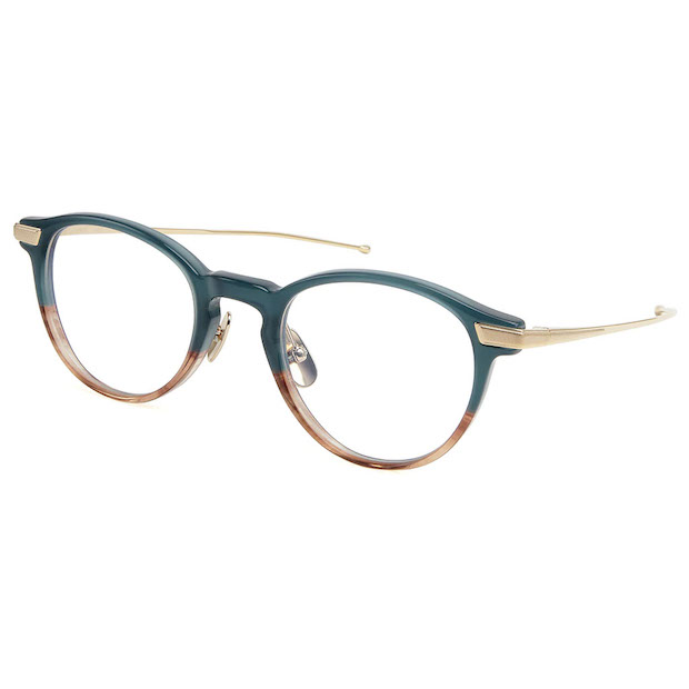 Mr.Gentleman EYEWEAR ミスタージェントルマンアイウェア WHEEL Col.T Bamboo & White Gold temple バンブー ゴールド メガネ ボストンタイプ