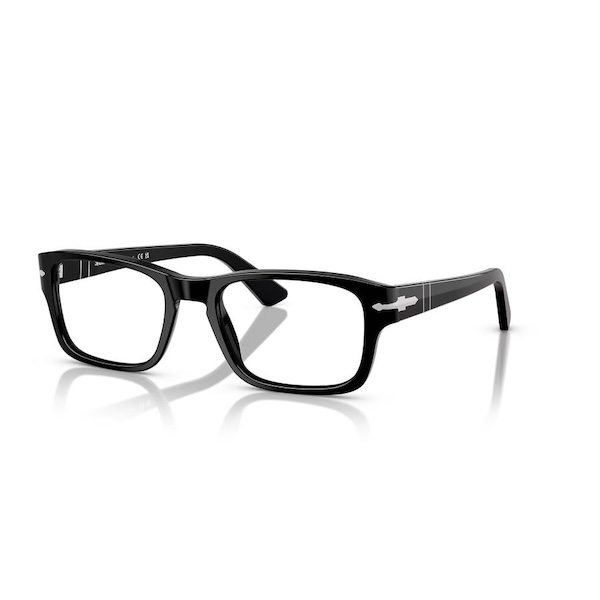Persol ペルソール 3364V Col.95 Black 黒 セルフレーム ウェリントンタイプ イタリア製 メガネ 正規輸入品