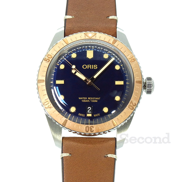 未使用 ORIS ブロンゾ スカイブルー オリス