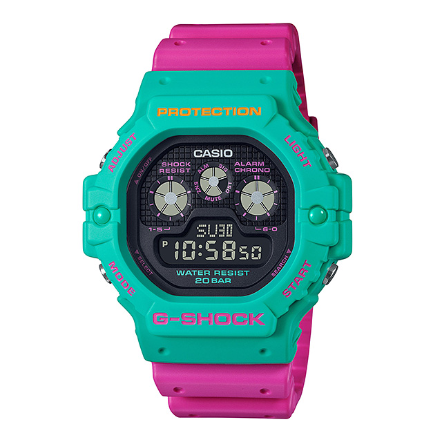 CASIO カシオ G-SHOCK ジーショック DW-5900DN-3JF サイケデリック マルチカラー ピンク×グリーン