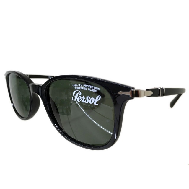 Persol /ペルソール ウェリントンタイプ サングラス [正規輸入品] 「3183S」 Col.1041/31 （黒）