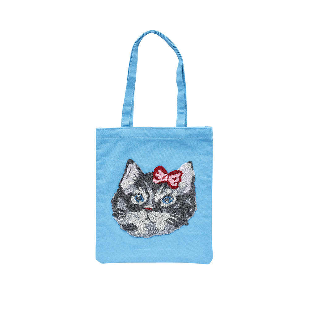 Nathalie Lete/Fluffy mini bag/Gray cat