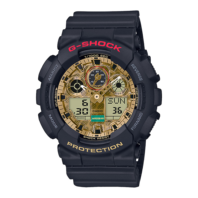 CASIO カシオ G-SHOCK ジーショック GA-100TMN-1AJR 招き猫 ブラック&ゴールド MANEKINEKO