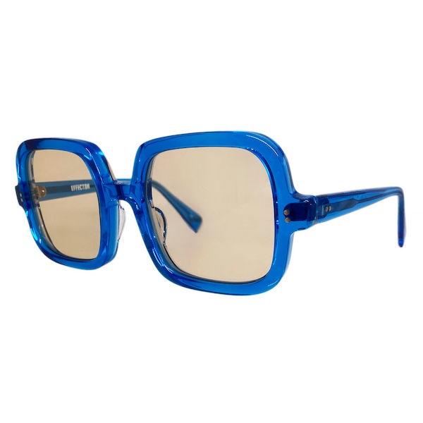 EFFECTOR エフェクター BLUZE/ブルーズ Col.BLBR ブルー/ブラウン メガネ サングラス スクエアタイプ 70's