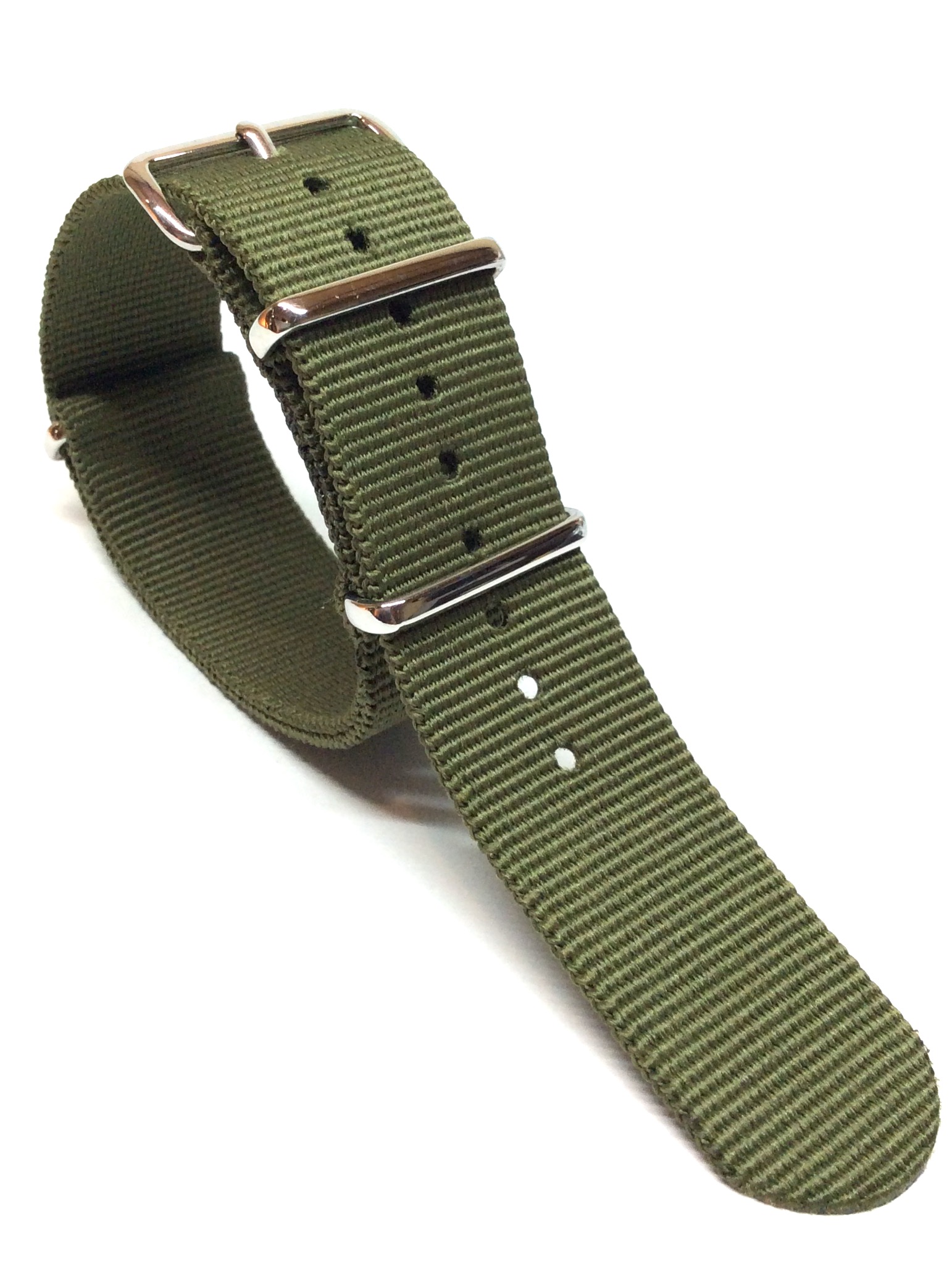 NATOタイプSTRAP(リボンベルト)<br> ダークオリーブ<br>22mm