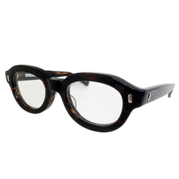 EFFECTOR エフェクター CANON/カノン Col.CO コニャック 茶系 メガネ セルフレーム オーバルタイプ