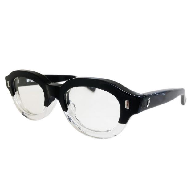 EFFECTOR エフェクター CANON/カノン Col.BK2 黒×クリア メガネ セルフレーム オーバルタイプ