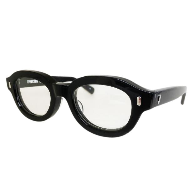 EFFECTOR エフェクター CANON/カノン Col.BK 黒 メガネ セルフレーム オーバルタイプ