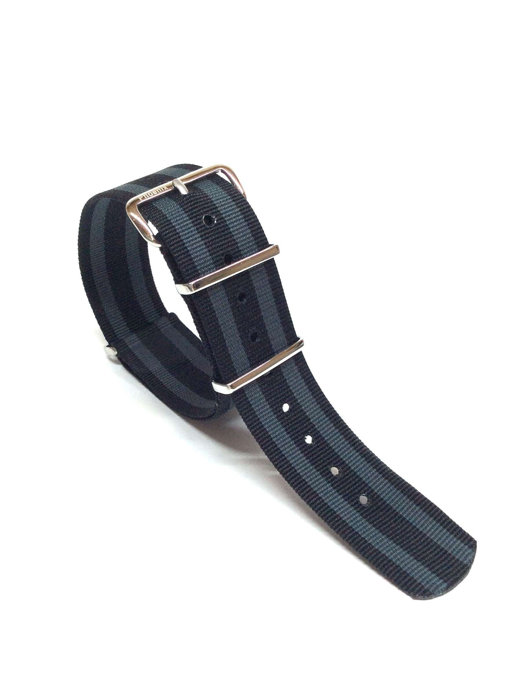 NATO軍Ｇ10　正規STRAP<br>ブラック×グレー(James Bond)<br>20mm