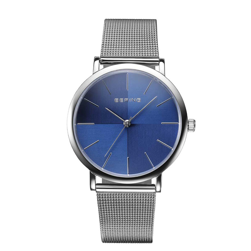 BERING ベーリング 13436-007-J ノーザンライツ2024 シリアルナンバー入り ブルー×シルバーメッシュベルト 日本限定【正規】