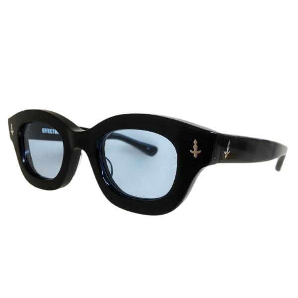 EFFECTOR エフェクター TAKT/タクト Col.BKBL 黒/ブルー サングラス セルフレーム ウェリントンタイプ