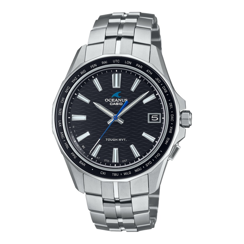 CASIO カシオ OCEANUS オシアナス OCW-S400-1AJF Manta マンタ 3針 カレンダー チタンバンド スマートフォンリンク ソーラー ブラック