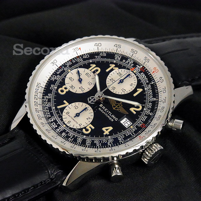 ブライトリング BREITLING A13022.1 オールドナビタイマー クロノグラフ 自動巻き メンズ _767564