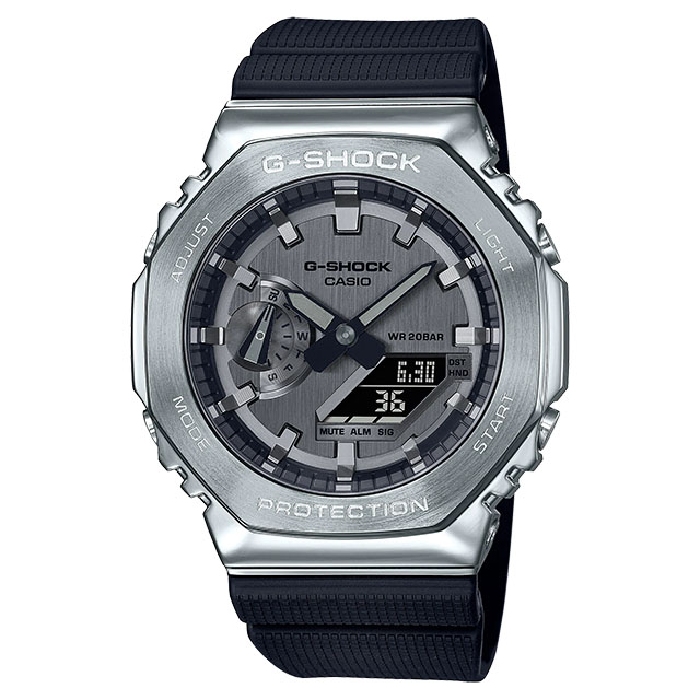 CASIO カシオ G-SHOCK ジーショック GM-2100-1AJF メタルベゼル シルバー