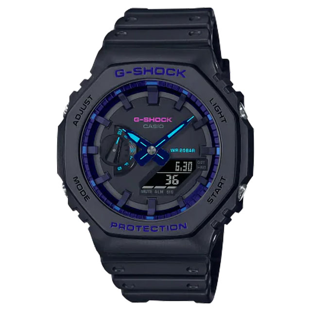 CASIO カシオ G-SHOCK ジーショック GA-2100VB-1AJF カーボンコアガード Virtual Blueシリーズ ブラック×ブルー