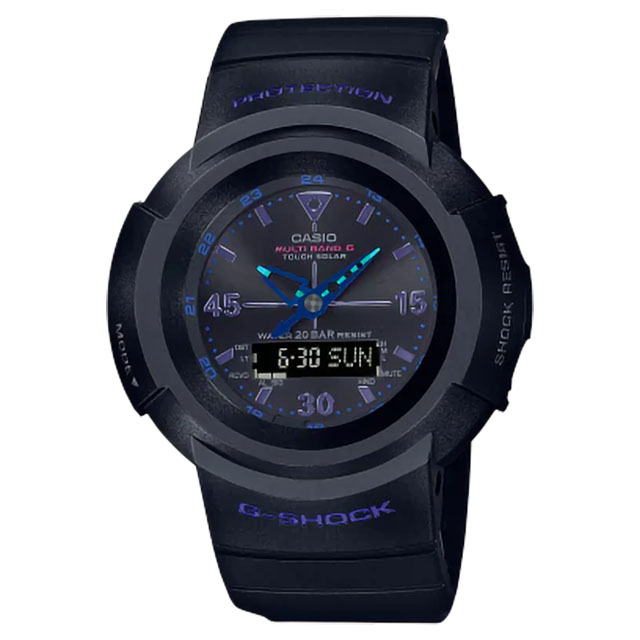 CASIO カシオ G-SHOCK ジーショック AWG-M520VB-1AJF VirtualBlueシリーズ ブラック×ブルー ソーラー電波